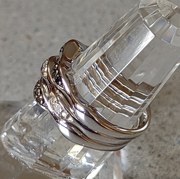 Sterling+Diamonds Stackers(8) - Picture 3 of 7